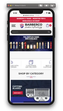 Barberco mobile design
