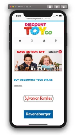 Discount Toyco mobile design