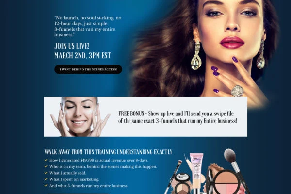 BeauDazzled Landing Page