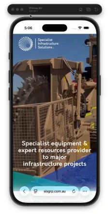 SIS Group mobile design