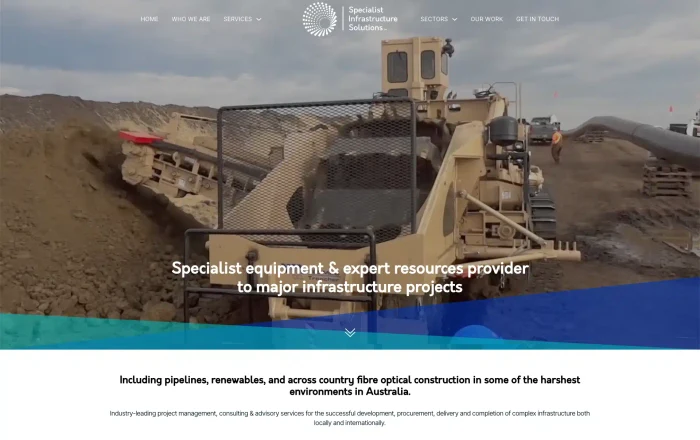 SIS Group homepage design