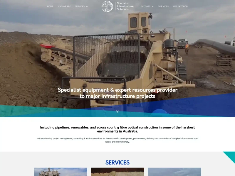 SIS Group homepage design