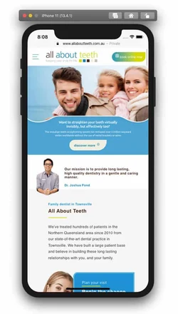 All About Teeth mobile design
