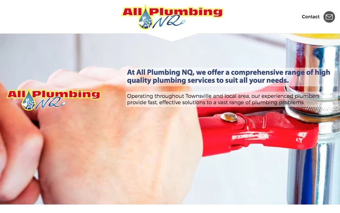 All Plumbing NQ homepage design