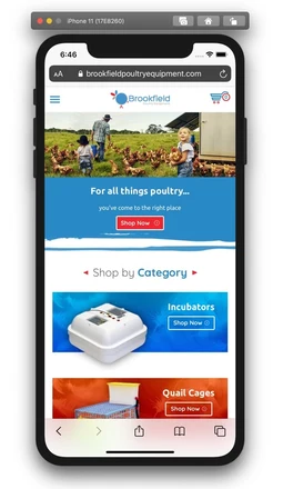 Brookfield Poultry Equipment mobile design