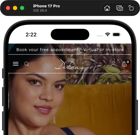 DeBra's mobile design