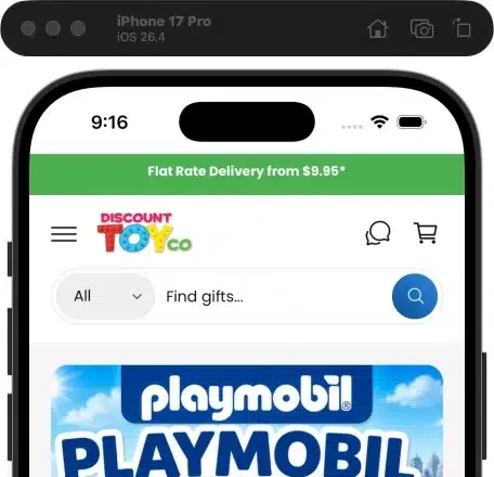 Discount Toy Co – BigCommerce to Shopify Migration mobile design