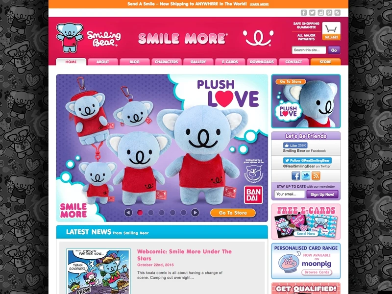 Smiling Bear homepage design