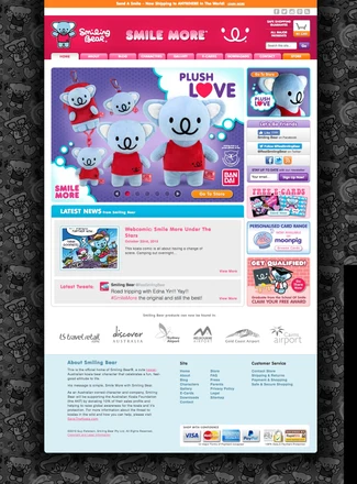 Smiling Bear homepage design