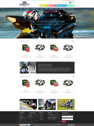 SunCity Yamaha homepage design