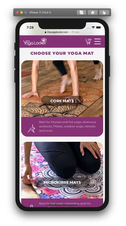 The Yoga Locker - Mobile