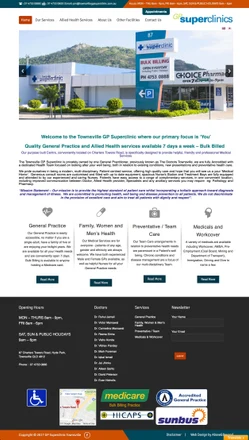 Townsville GP Superclinic homepage design